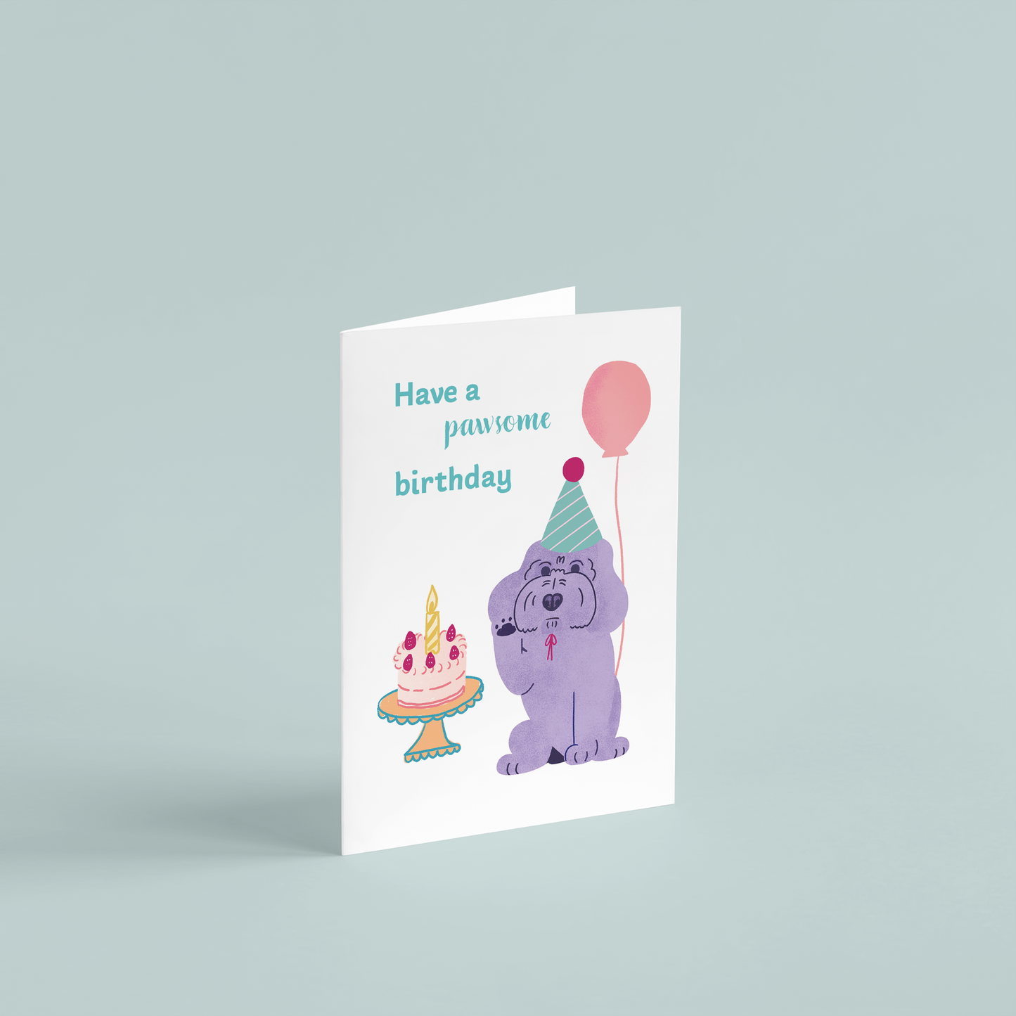 Have a Pawsome Birthday Cockapoo Dog Greeting Card